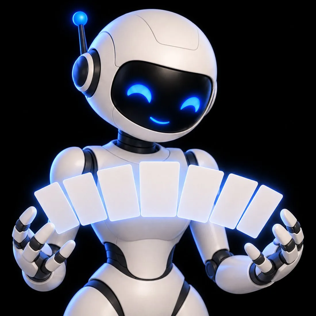 Jess, the assistant, shown as a glowing brain made of notes and files that hold what she knows about you