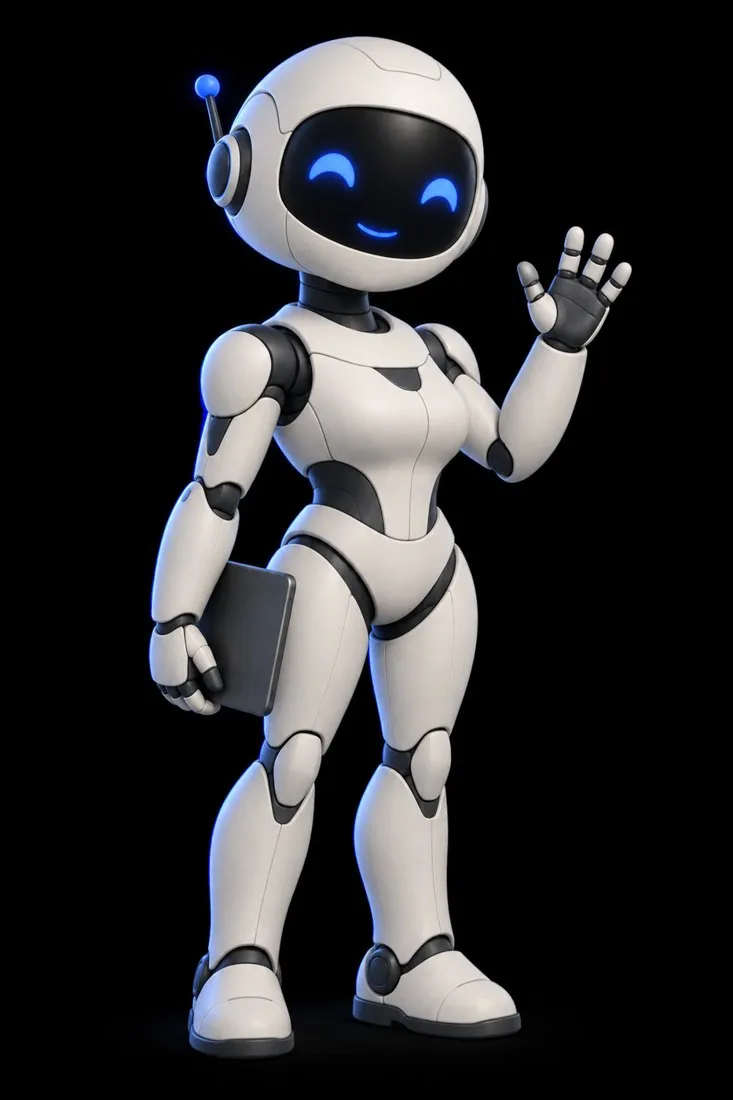Jess, the assistant we built, waving hello
